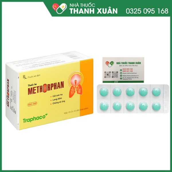 Thuốc ho Methorphan - Điều trị ho khan, ho có đờm, ho do dị ứng